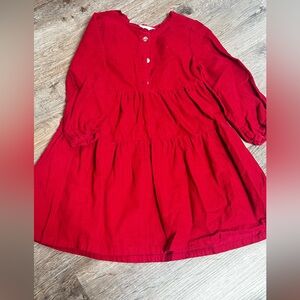 Red Long-Sleeve Dress